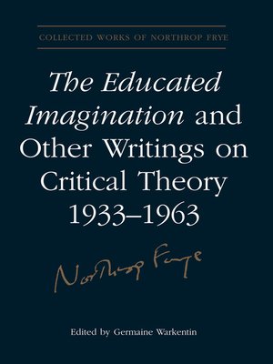 cover image of The Educated Imagination and Other Writings on Critical Theory